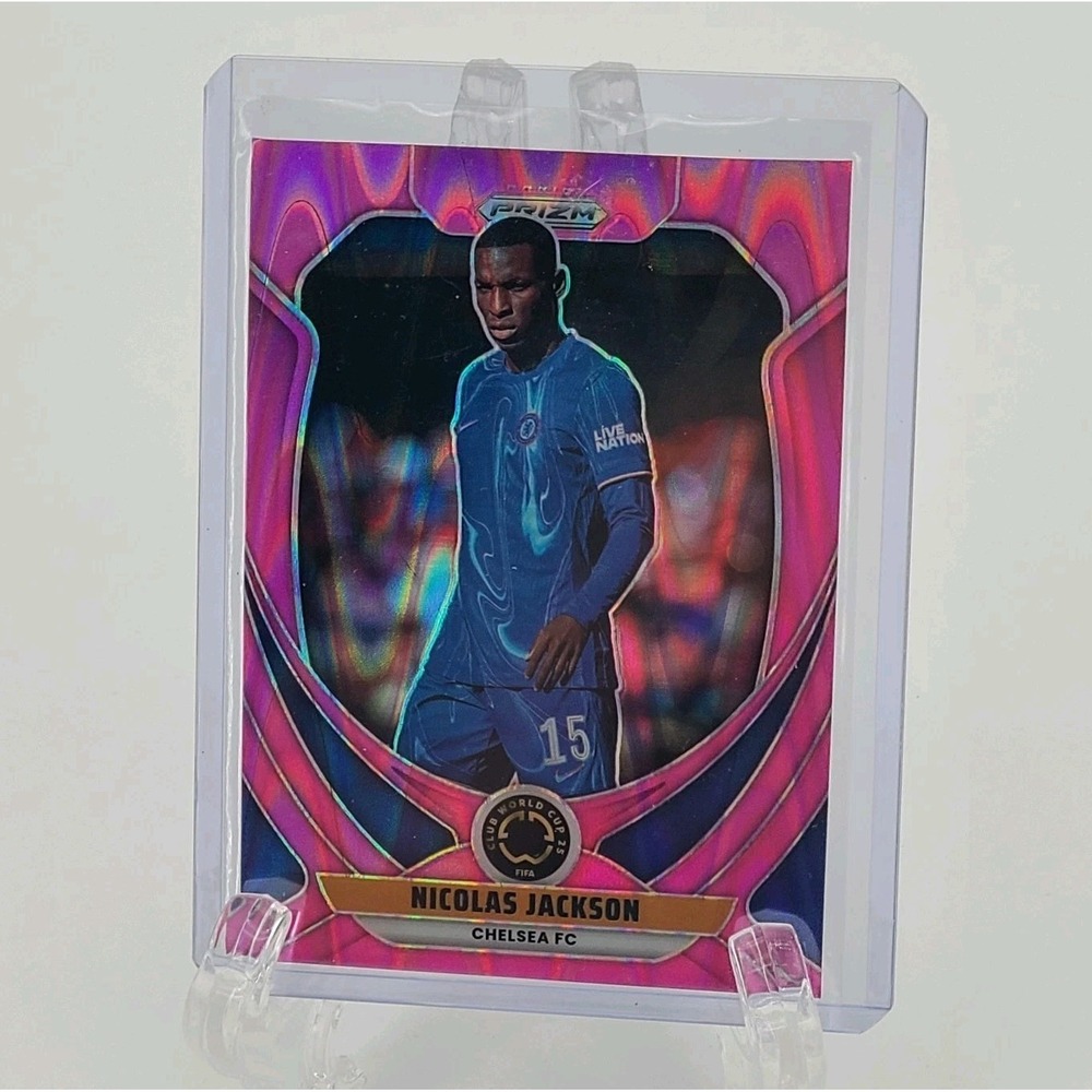 2025 Prizm FIFA Club World Cup Nicolas Jackson #71 Pink Seismic Prizm /299